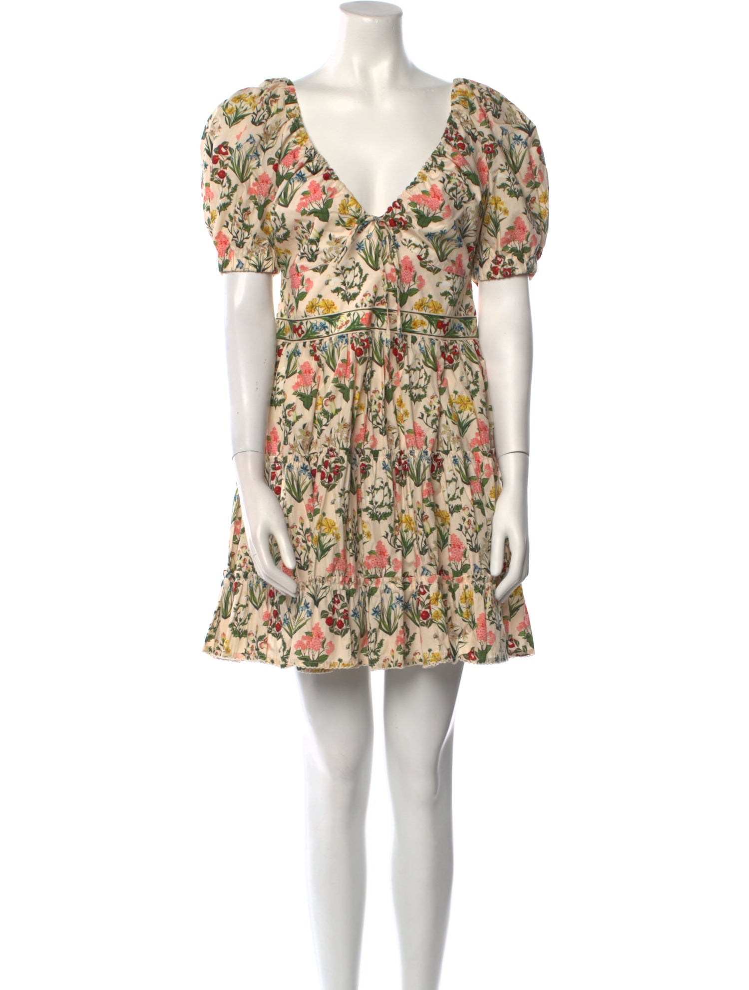Agua Bendita Floral Print Mini Dress w/ Tags