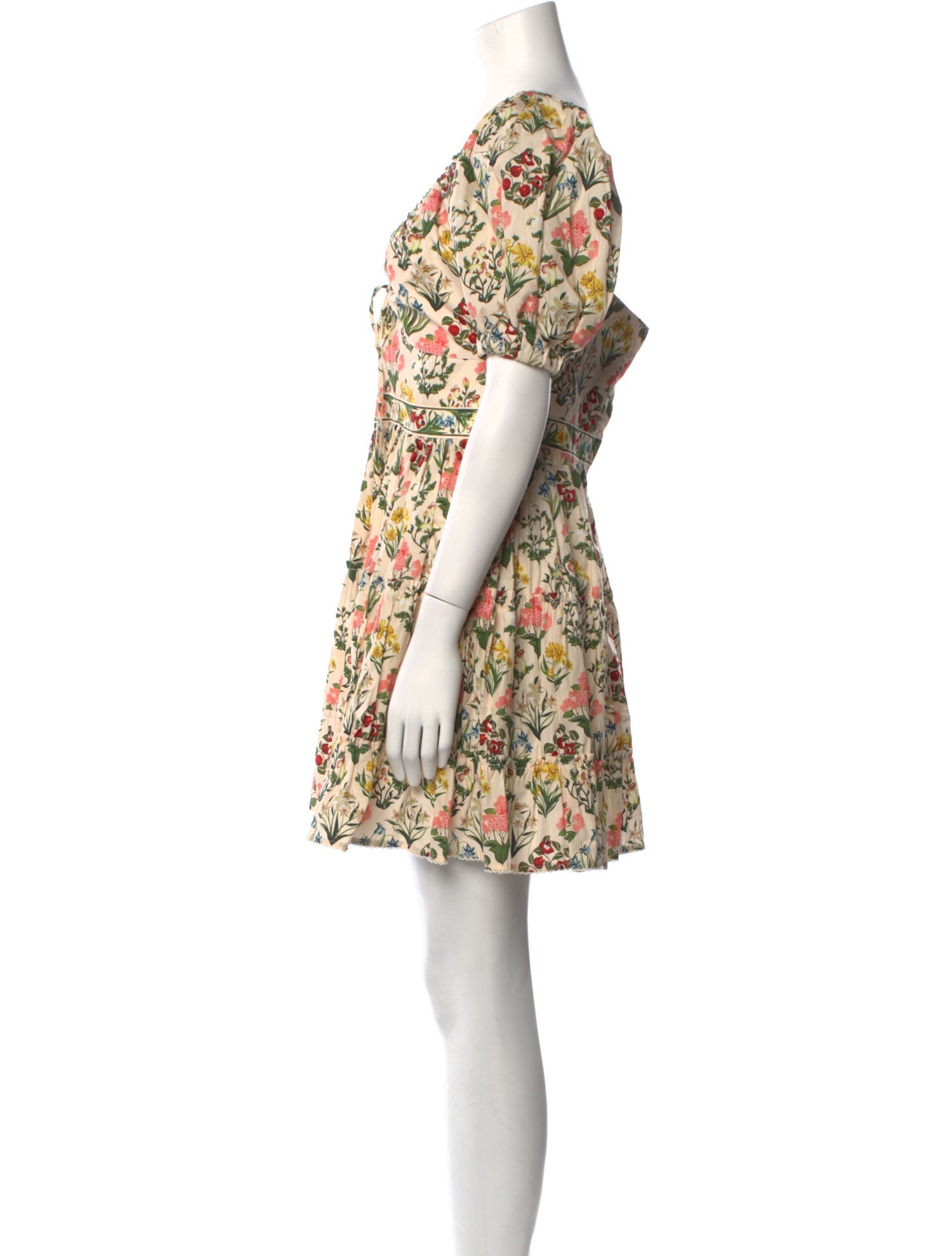 Agua Bendita Floral Print Mini Dress w/ Tags