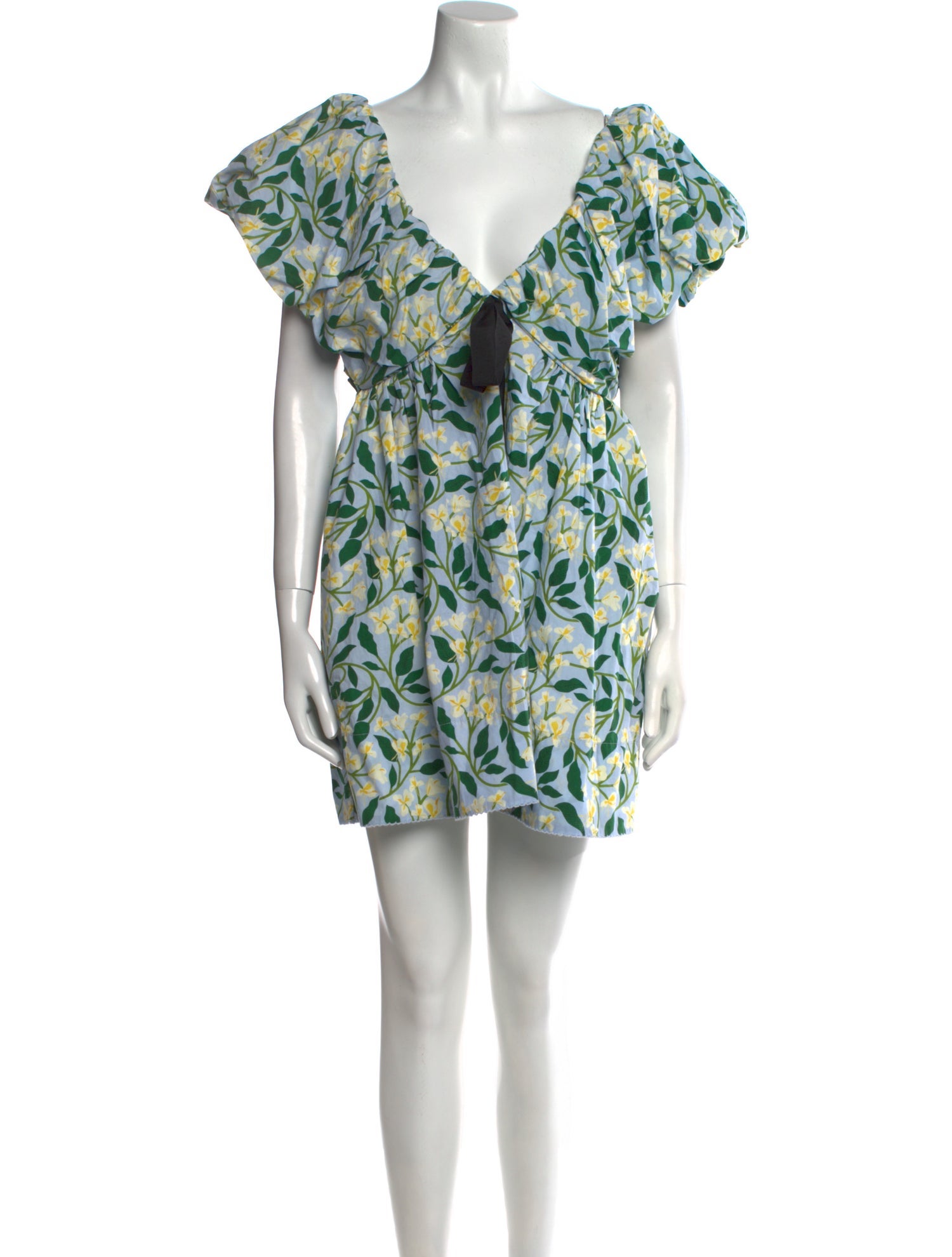 Agua Bendita Printed Mini Dress