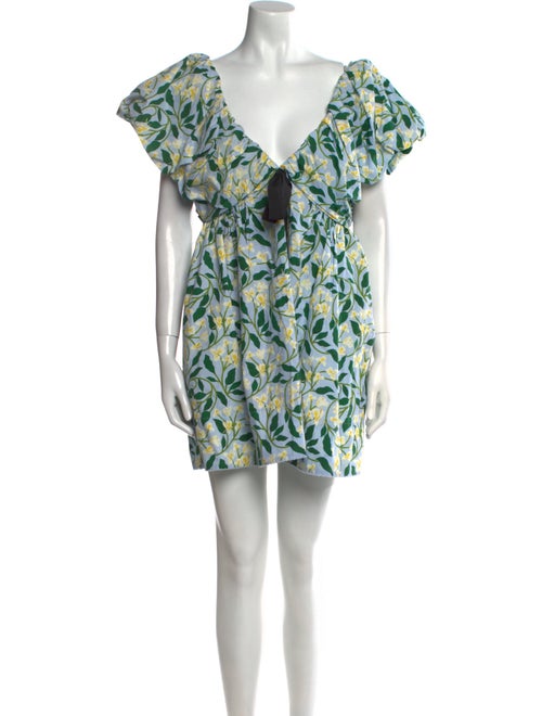 Agua Bendita Printed Mini Dress