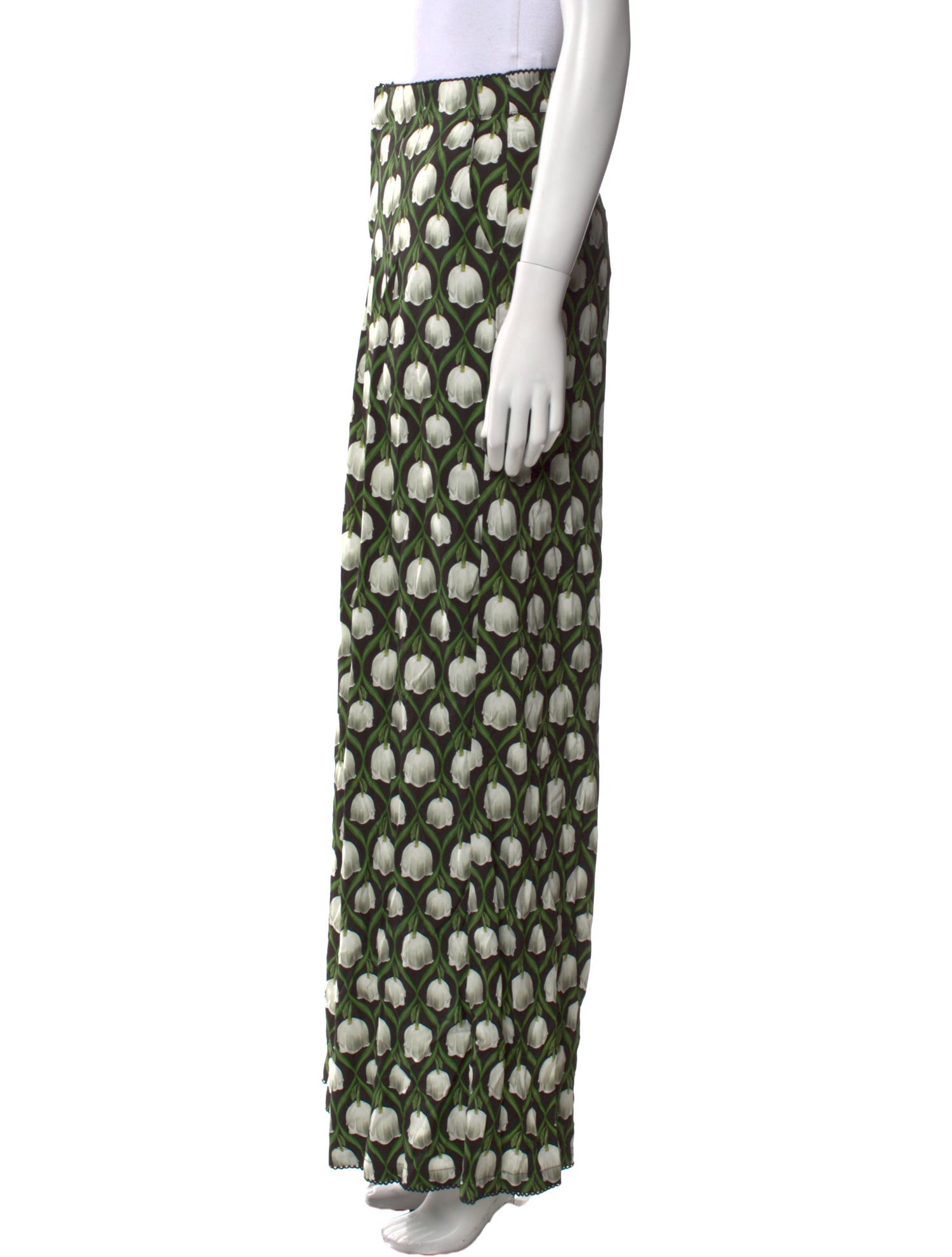 Agua Bendita Printed Wide Leg Pants