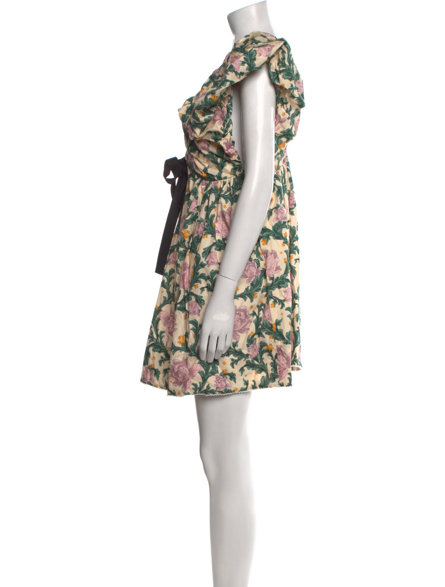 Agua Bendita Floral Print Mini Dress