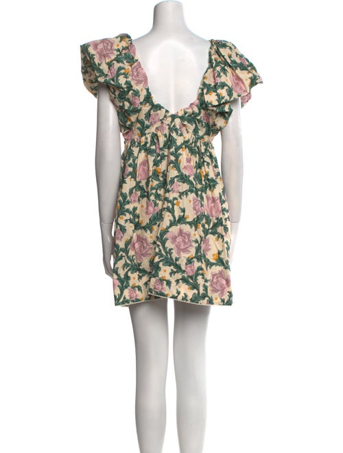 Agua Bendita Floral Print Mini Dress