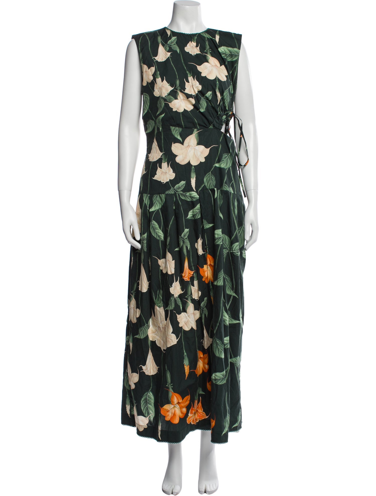 Agua Bendita Floral Print Long Dress