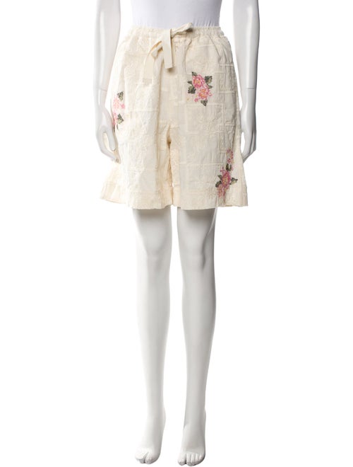 Agua Bendita Floral Print Knee-Length Shorts
