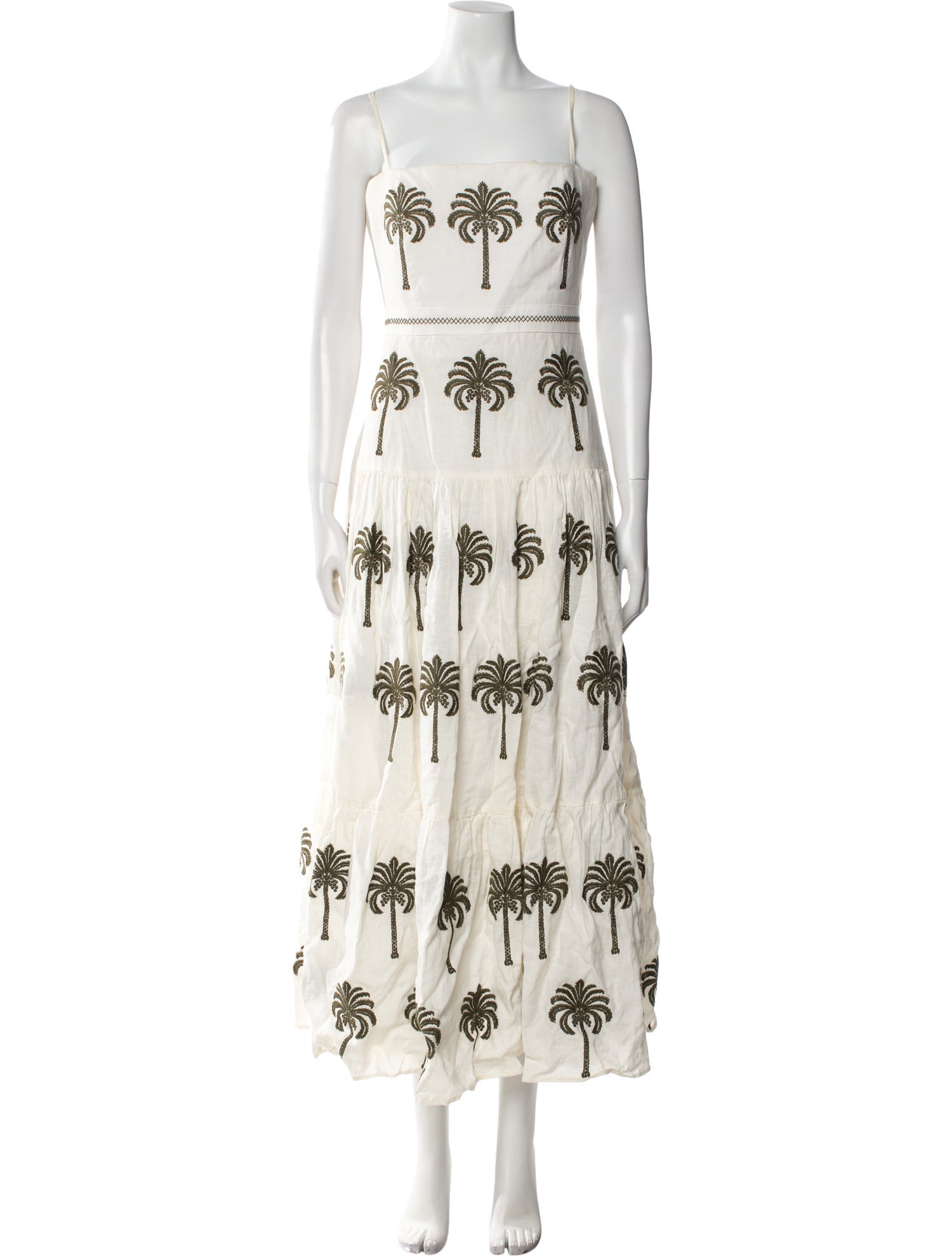 Agua Bendita Floral Print Long Dress