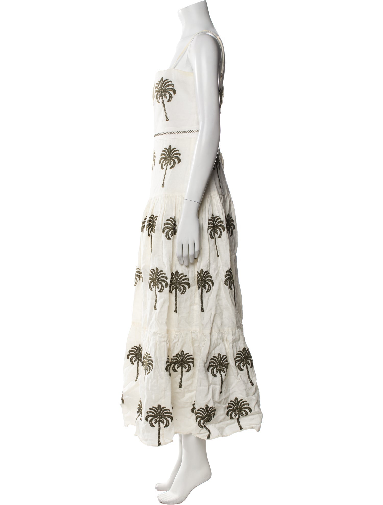 Agua Bendita Floral Print Long Dress