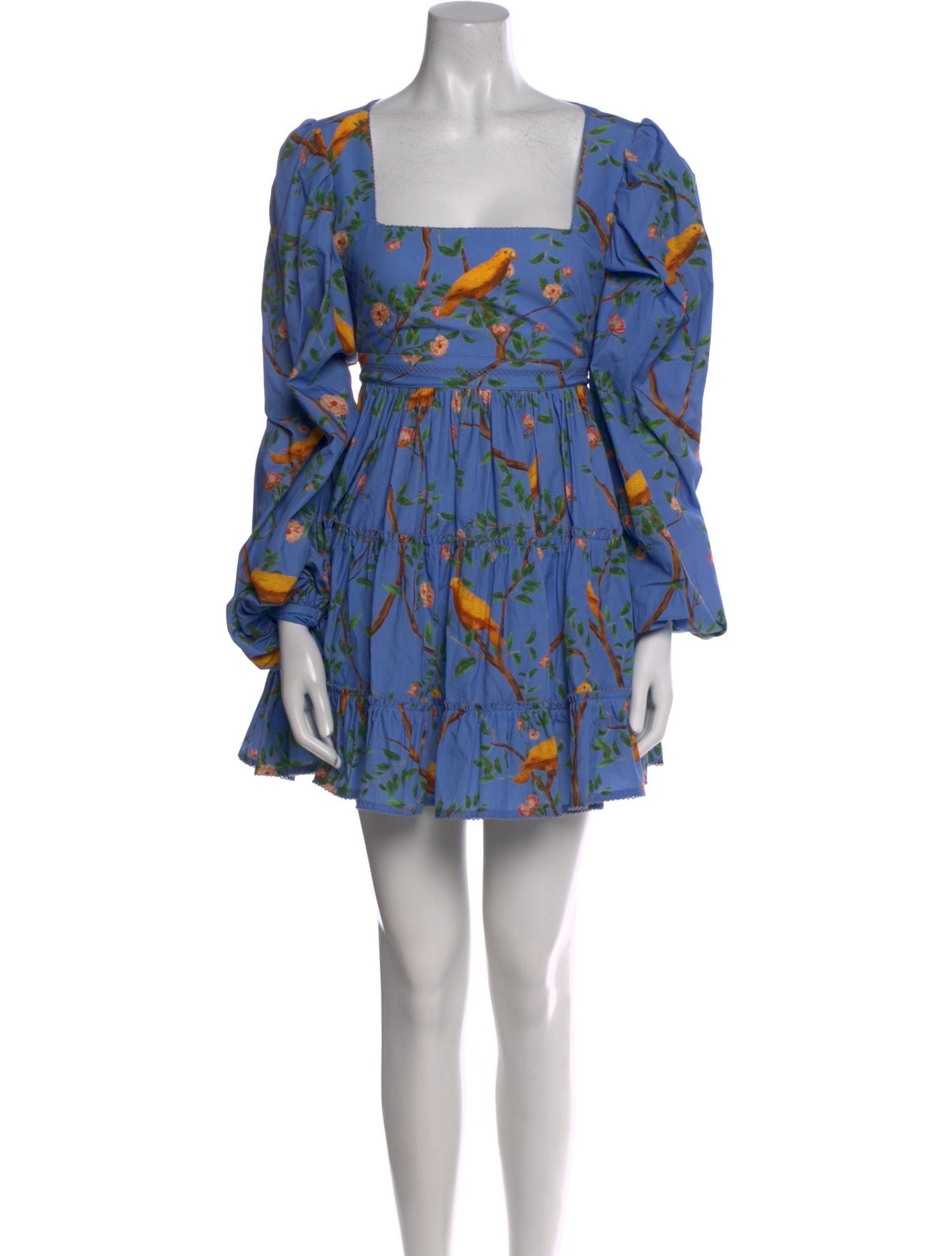Agua Bendita Floral Print Mini Dress