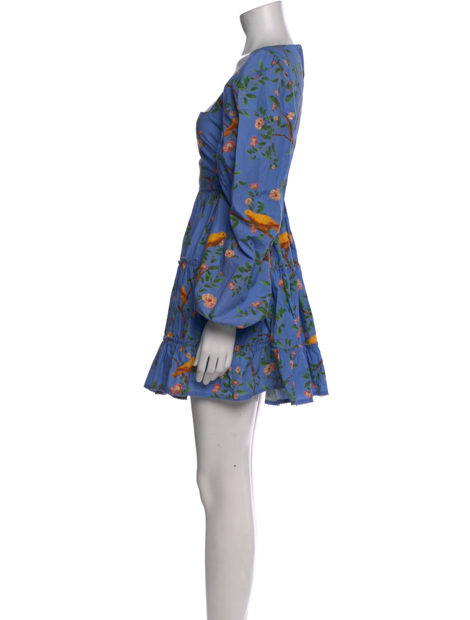 Agua Bendita Floral Print Mini Dress