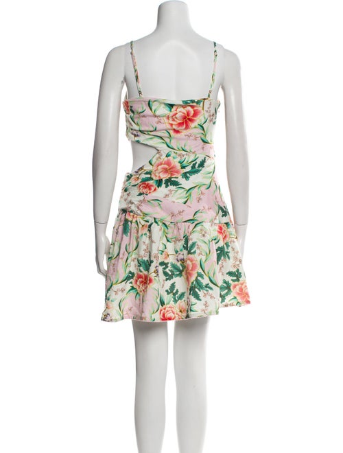 Agua Bendita Floral Print Mini Dress
