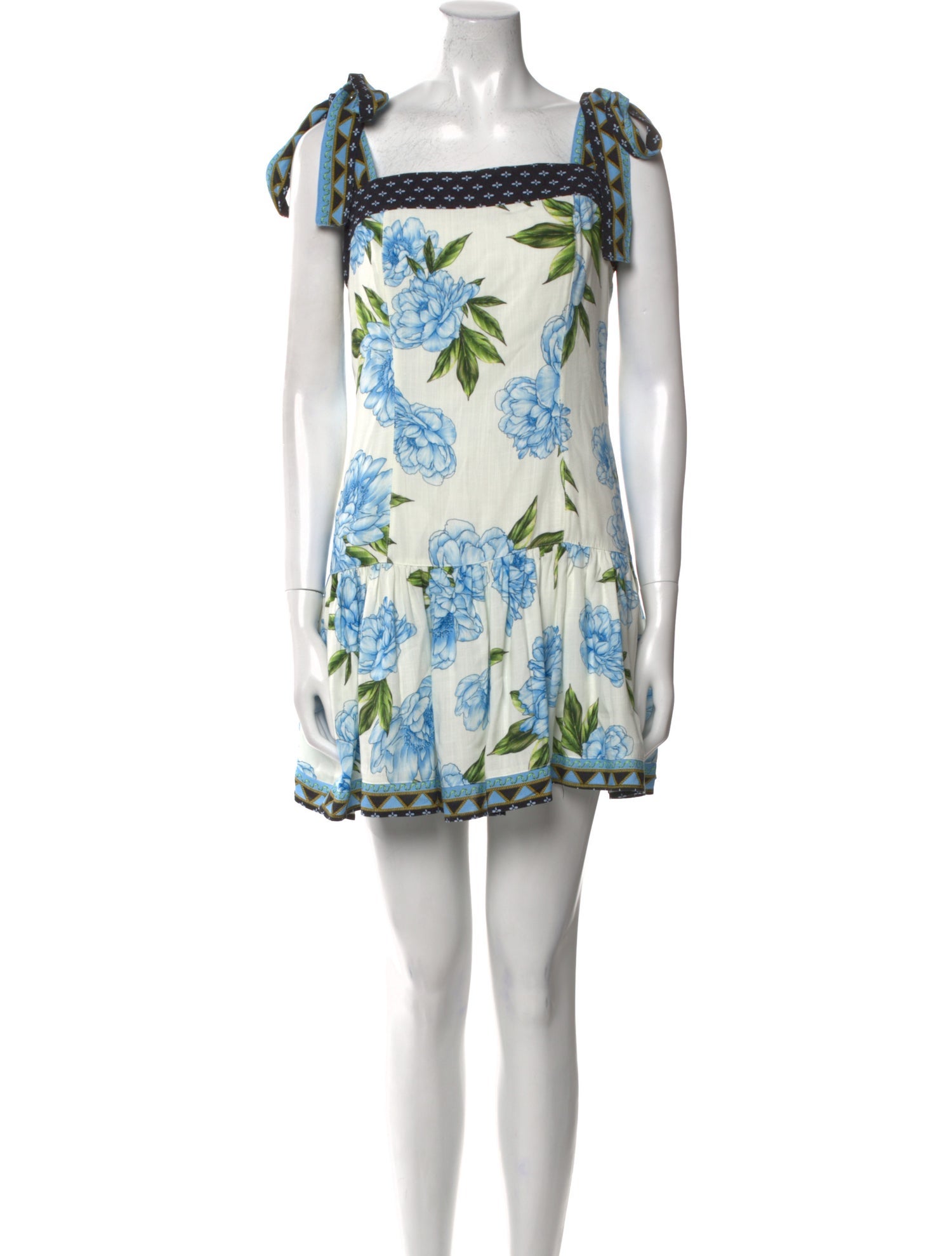 Agua Bendita Floral Print Midi Length Dress w/ Tags
