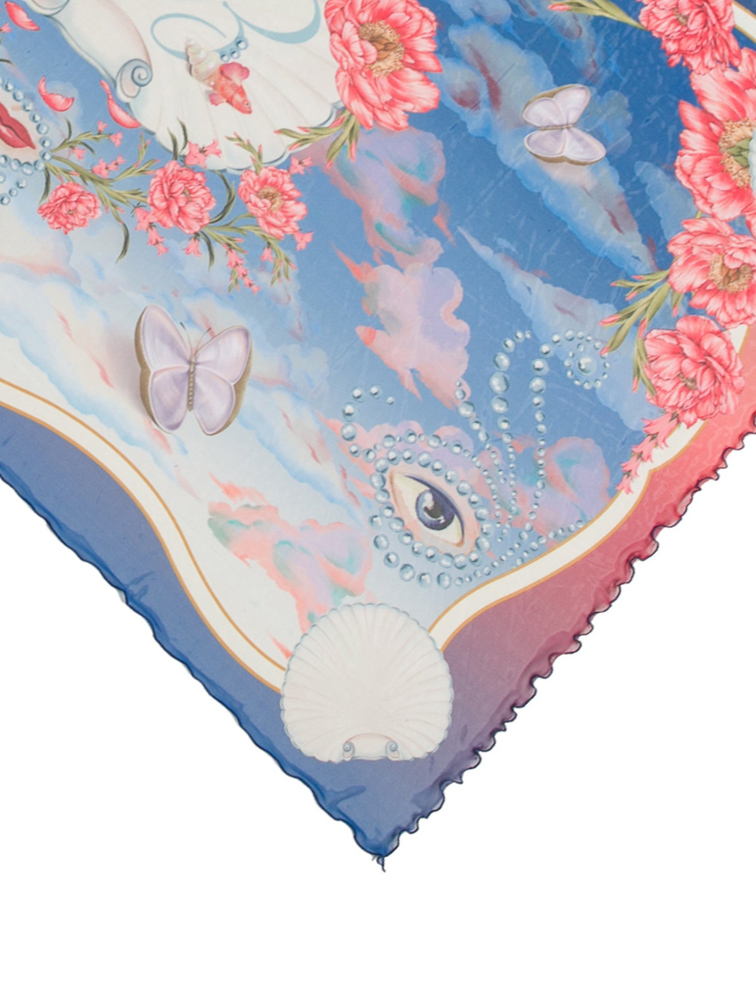 Agua Bendita Printed Shawl w/ Tags