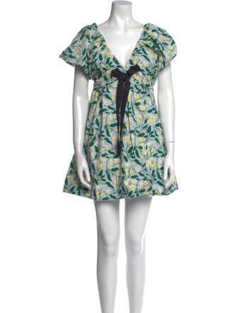 Agua Bendita Printed Mini Dress