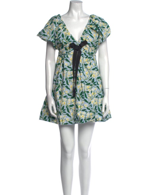 Agua Bendita Printed Mini Dress