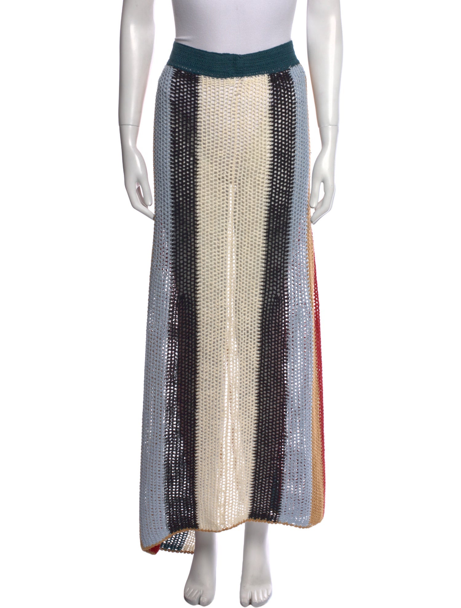 Agua Bendita Printed Long Skirt