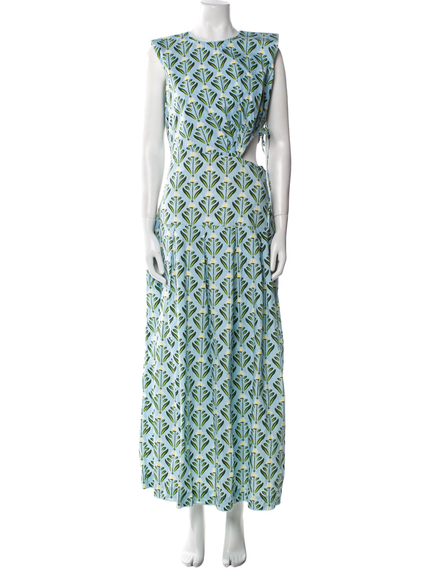 Agua Bendita Printed Long Dress