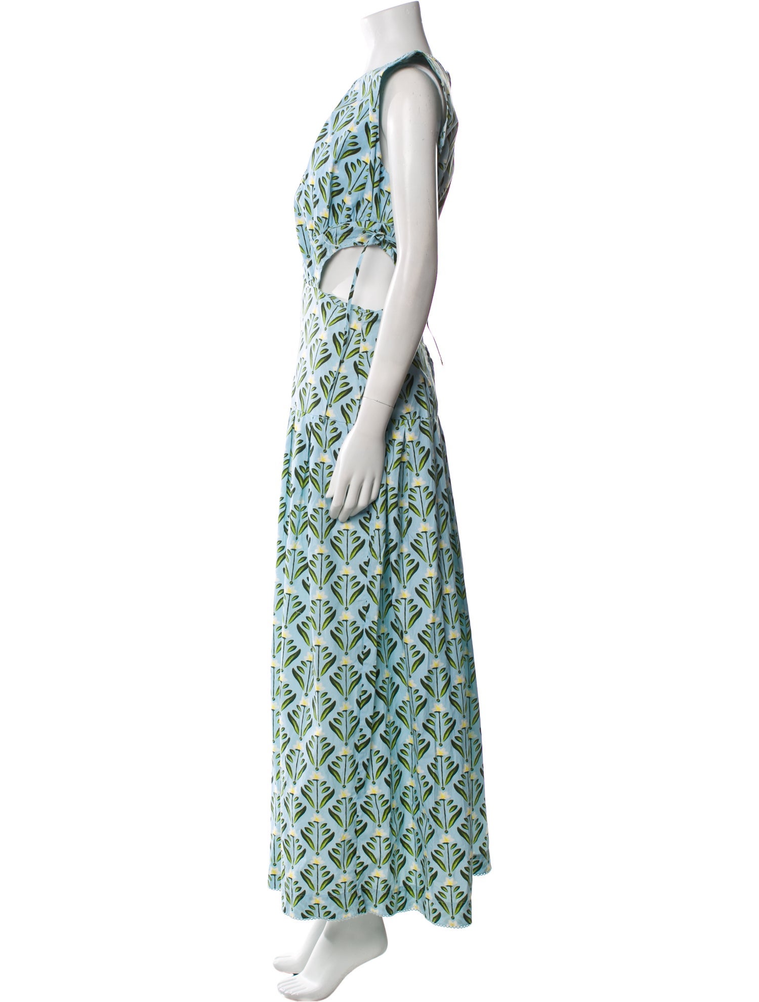 Agua Bendita Printed Long Dress