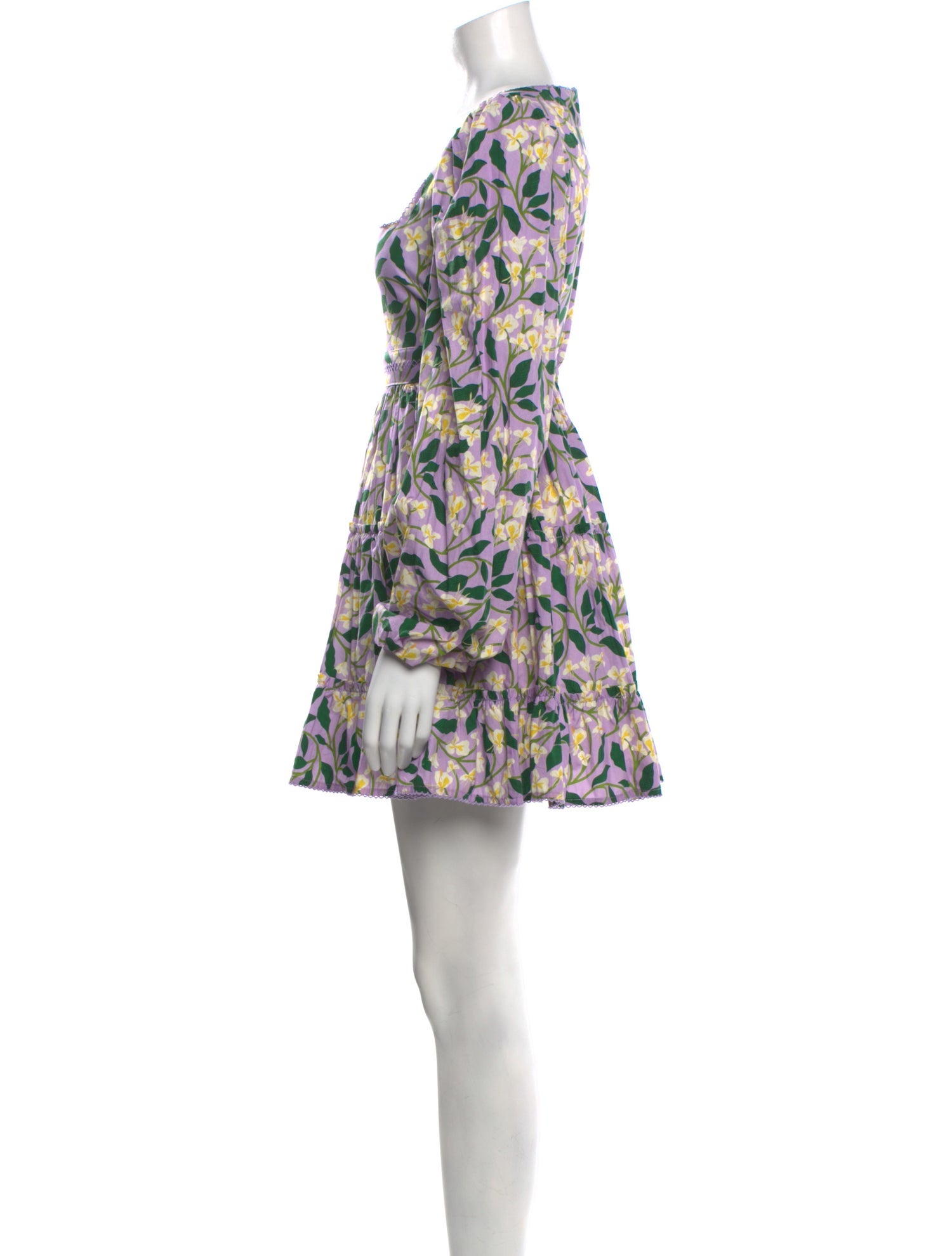 Agua Bendita Floral Print Mini Dress w/ Tags