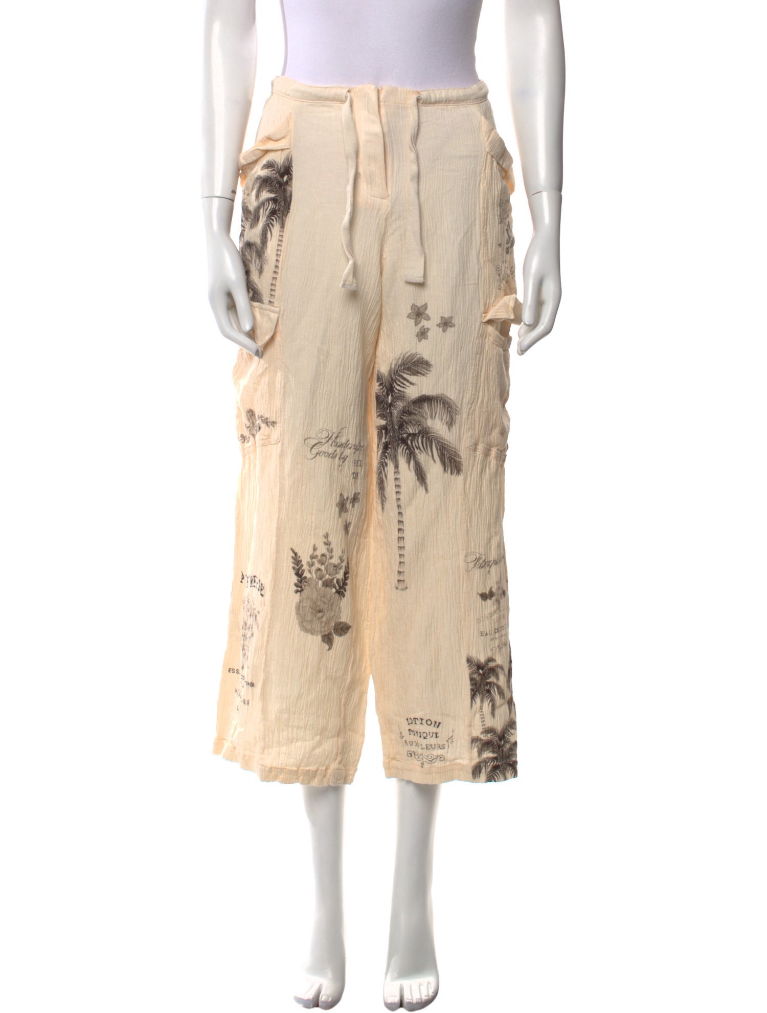 Agua Bendita Printed Wide Leg Pants