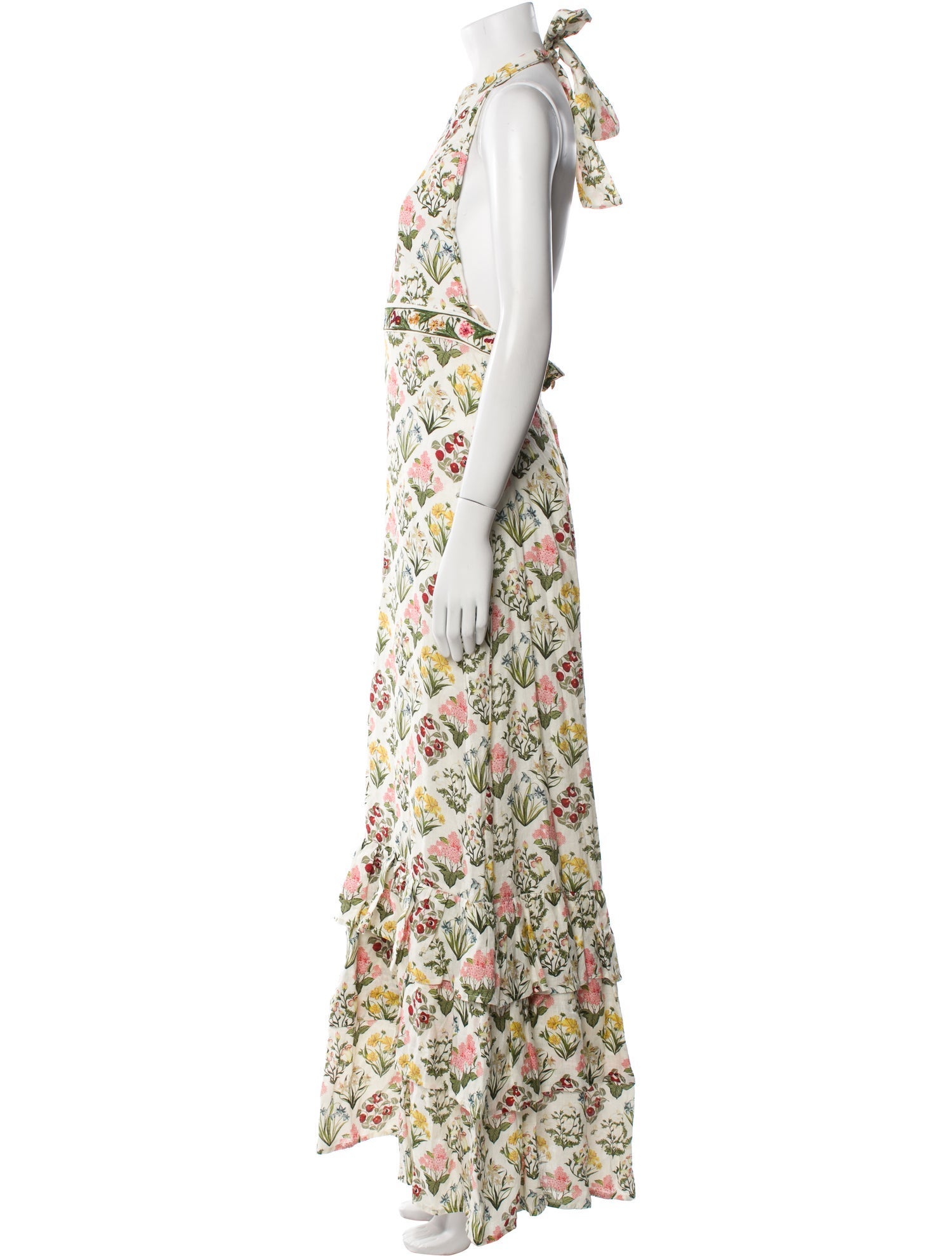 Agua Bendita Printed Long Dress w/ Tags