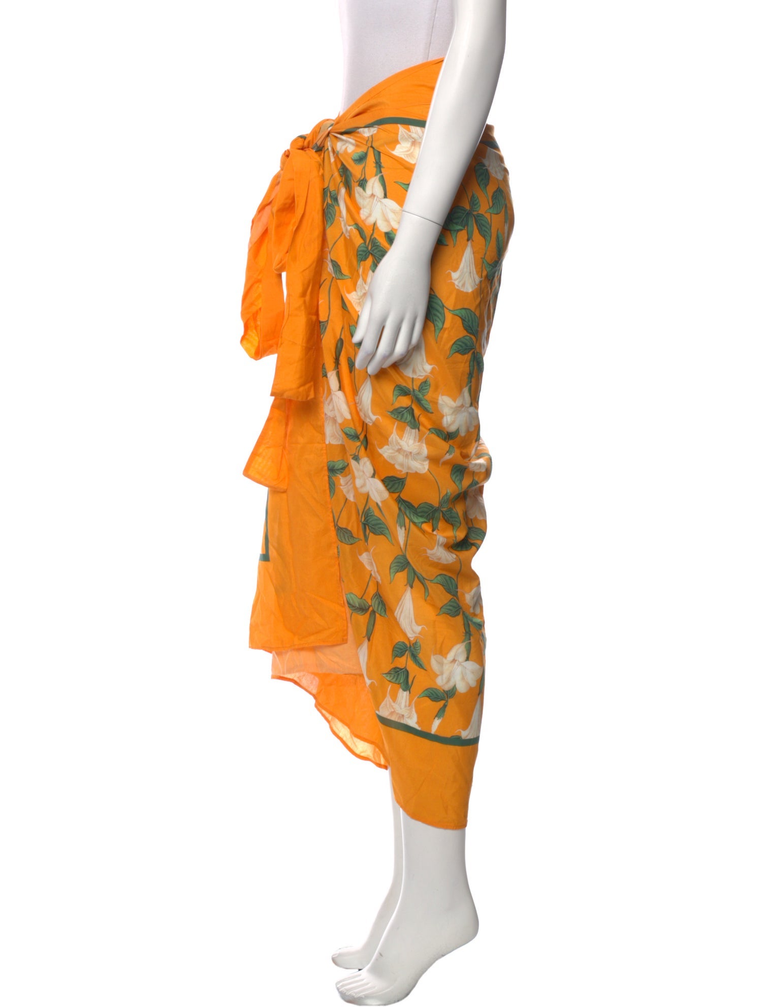 Agua Bendita Floral Print Long Skirt w/ Tags