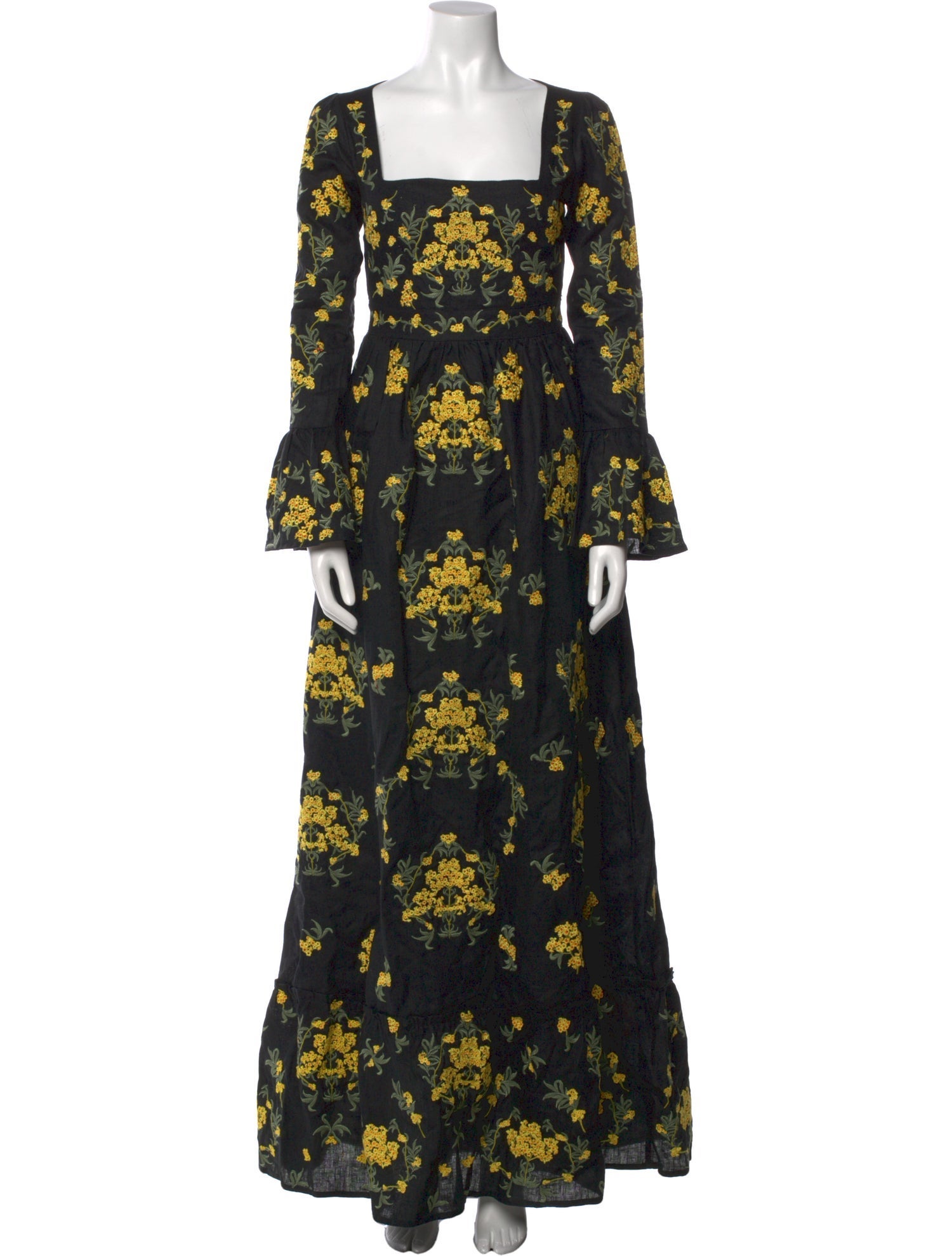 Agua Bendita Linen Long Dress w/ Tags