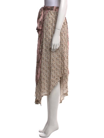 Agua Bendita Printed Midi Length Skirt