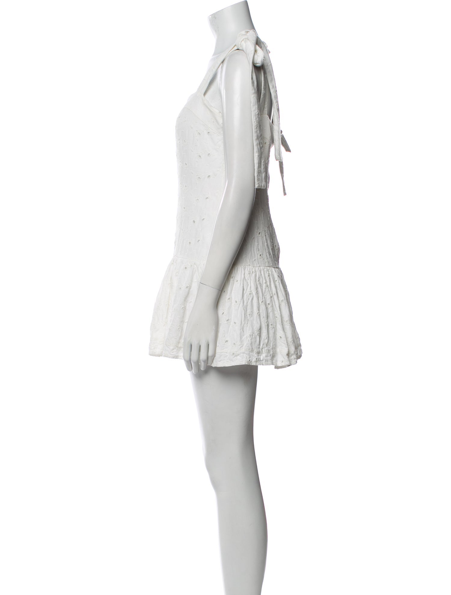 Agua Bendita Square Neckline Mini Dress