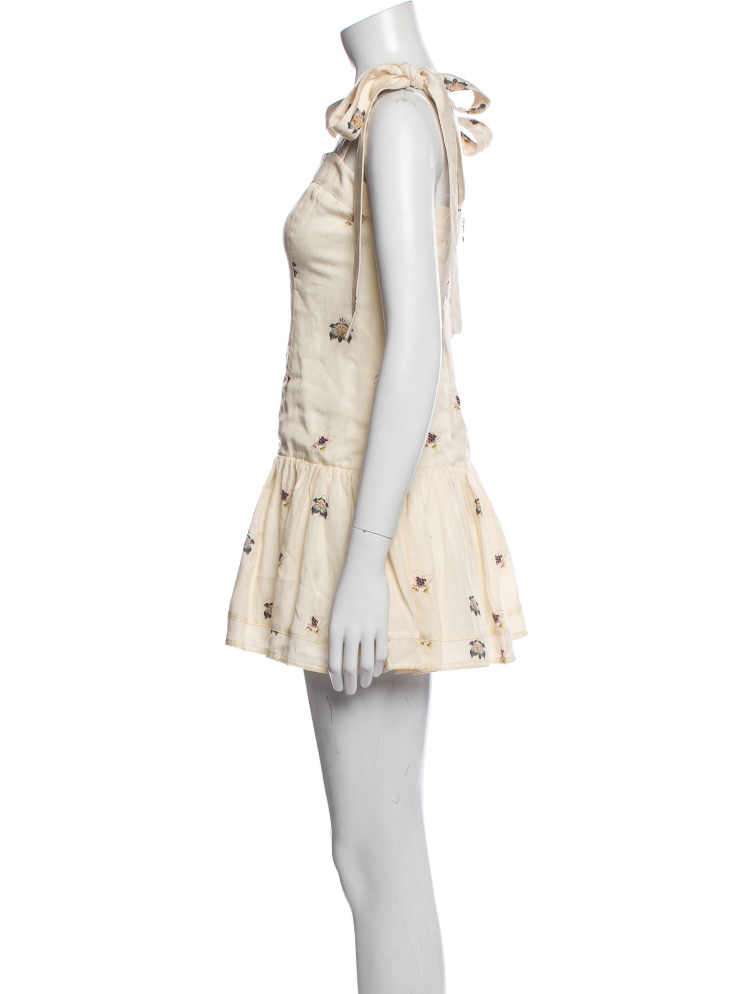 Agua Bendita Floral Print Mini Dress