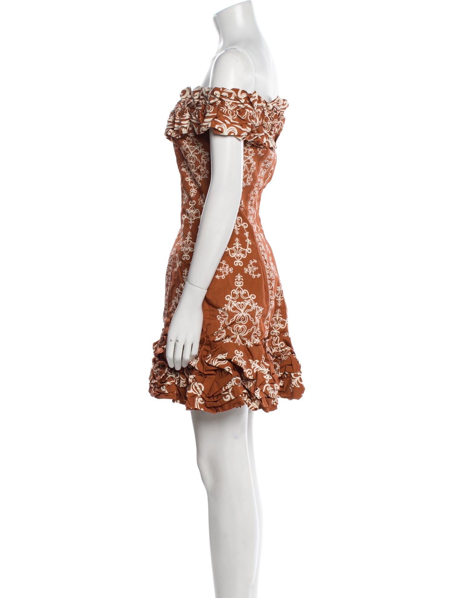 Agua Bendita Floral Print Mini Dress