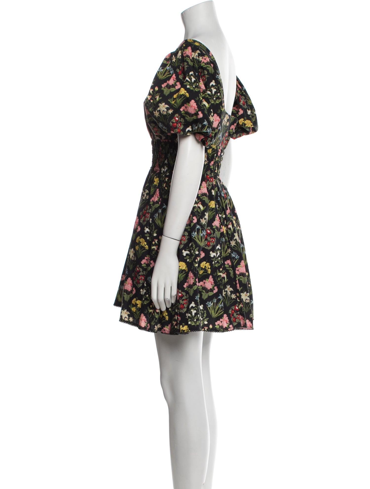 Agua Bendita Floral Print Mini Dress