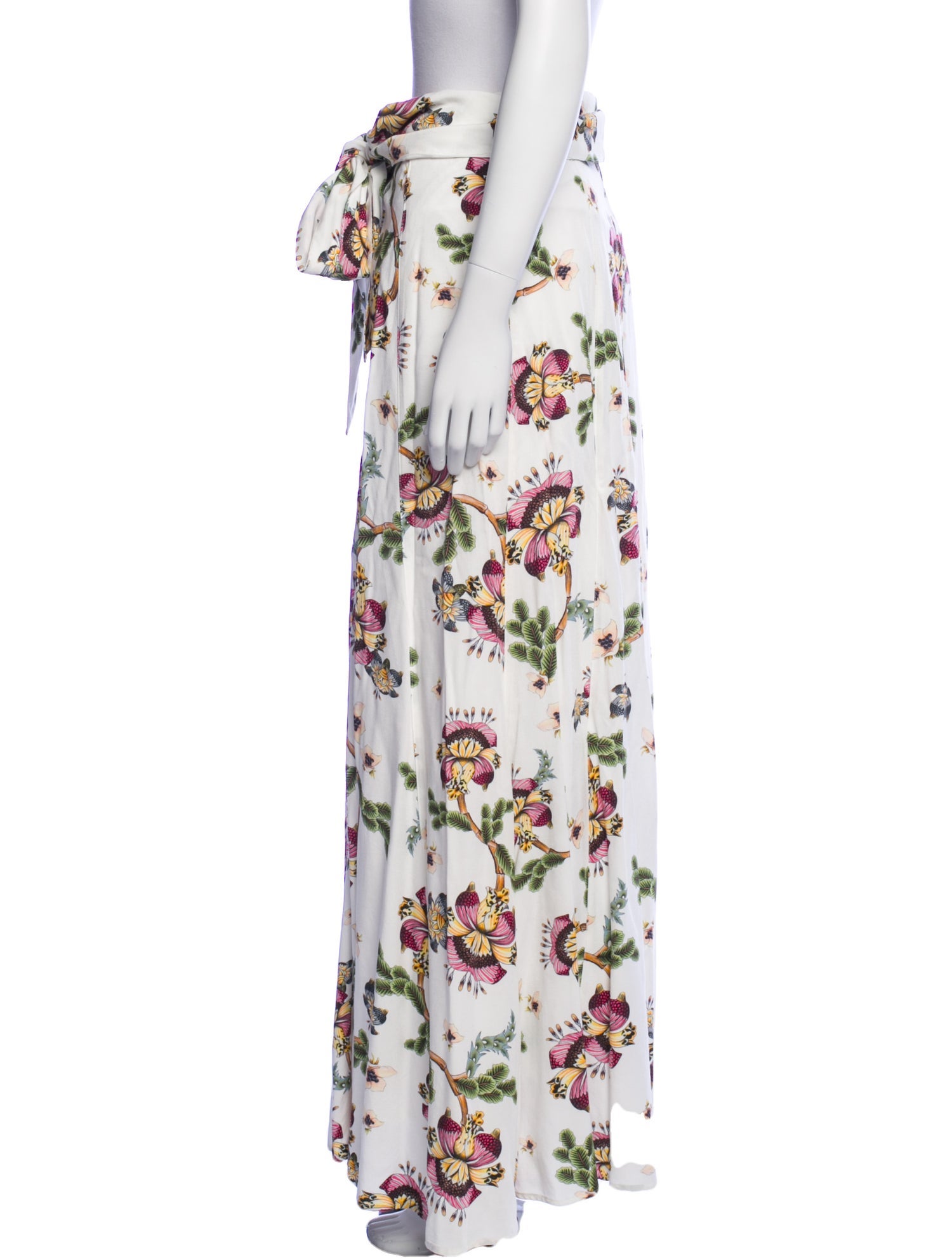 Agua Bendita Floral Print Long Skirt