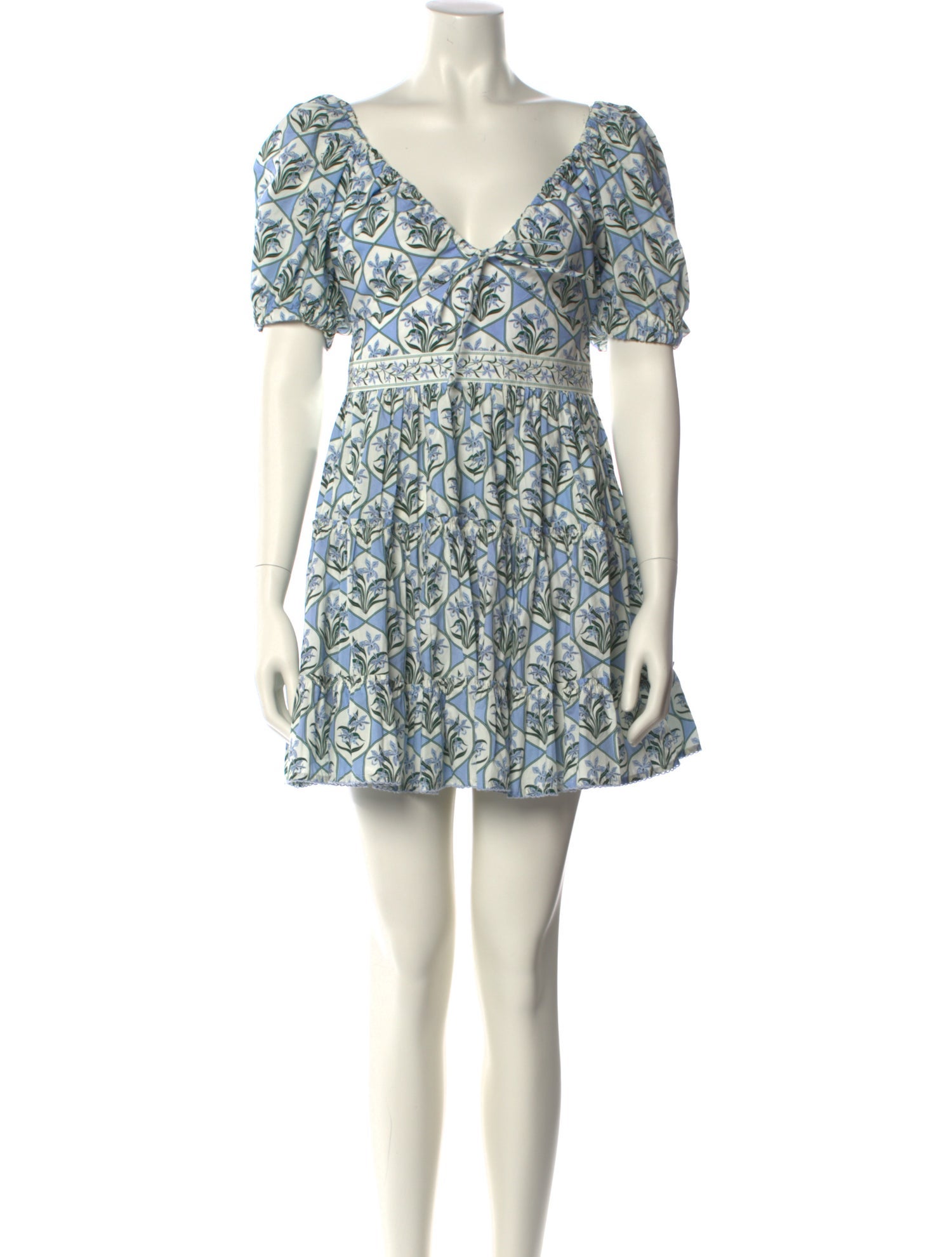 Agua Bendita Printed Mini Dress w/ Tags