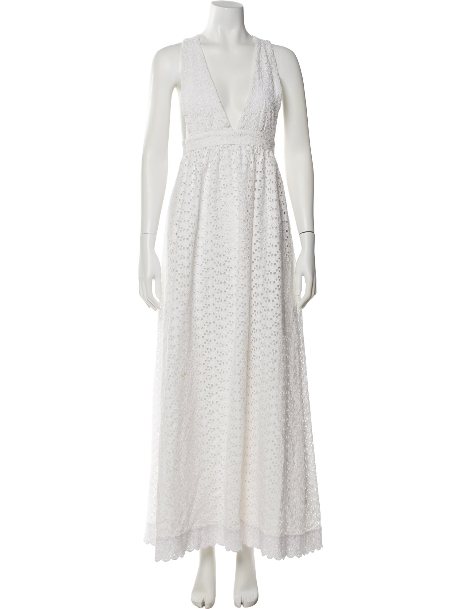 Agua Bendita V-Neck Long Dress