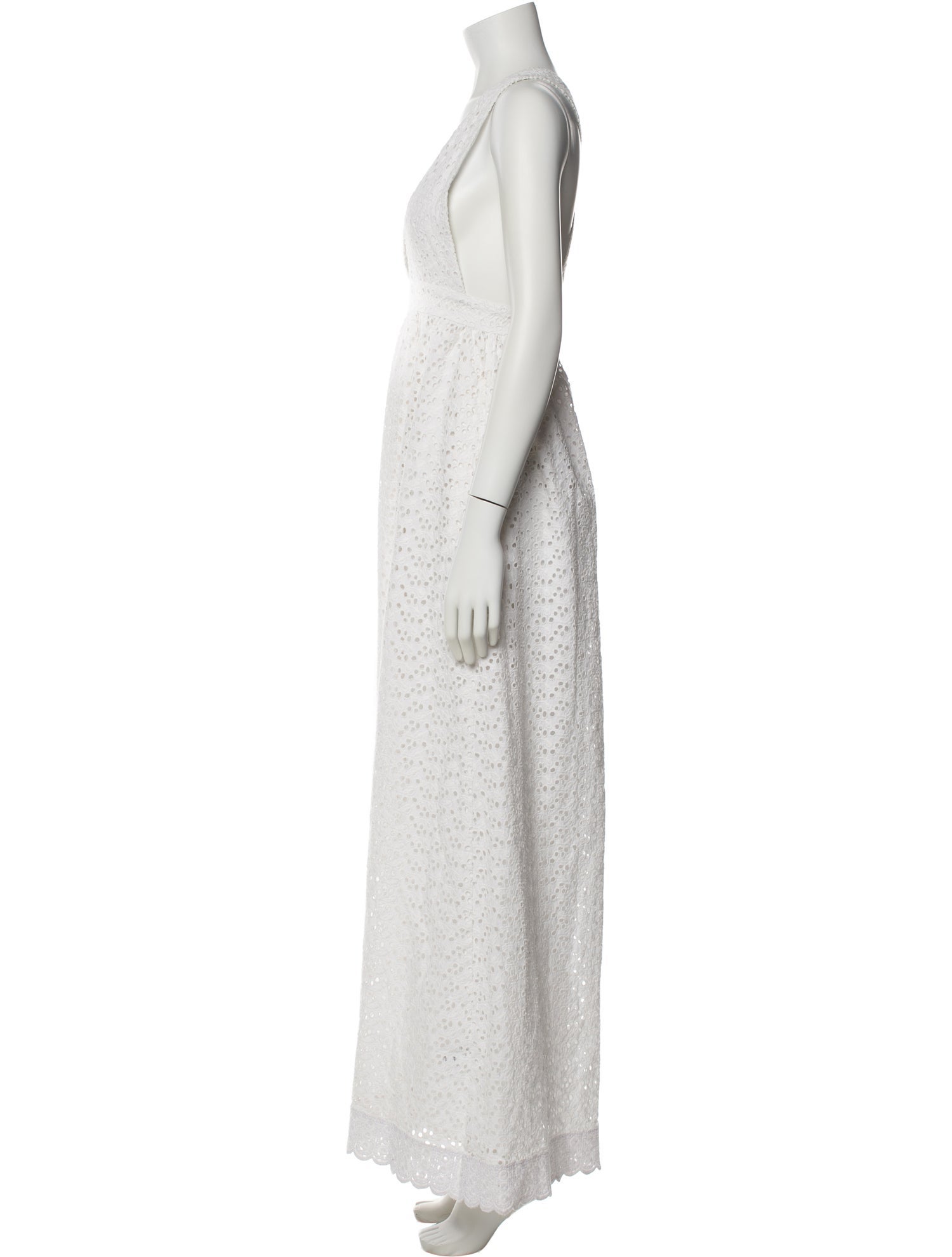 Agua Bendita V-Neck Long Dress