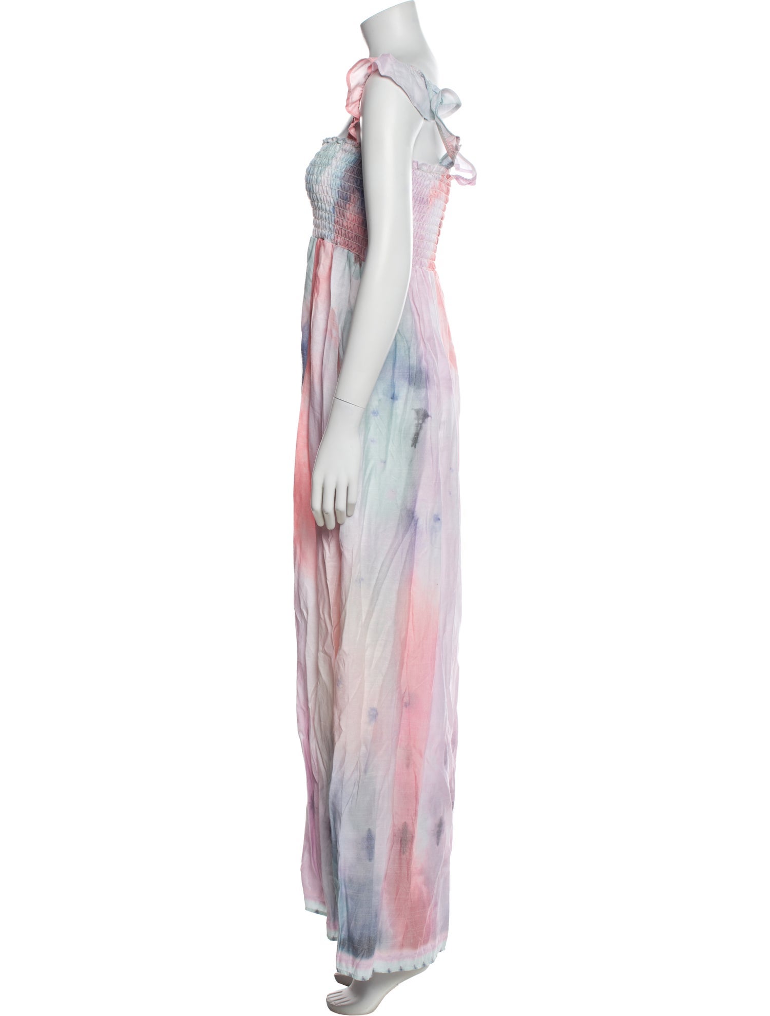 Agua Bendita Printed Long Dress
