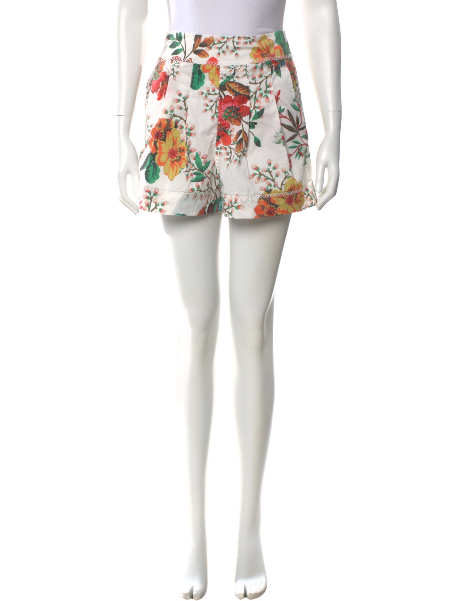 Agua Bendita Floral Print Mini Shorts