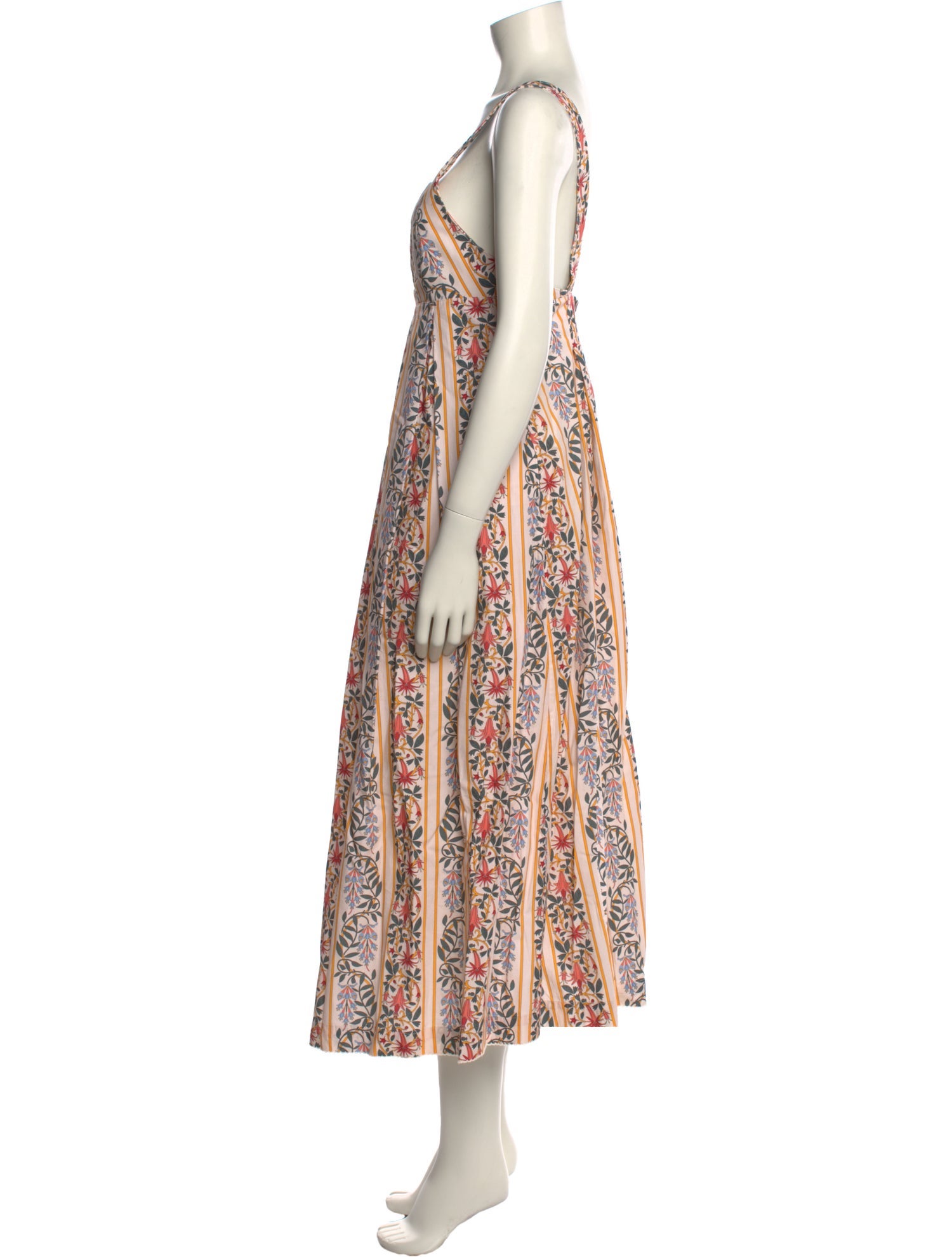 Agua Bendita Floral Print Long Dress