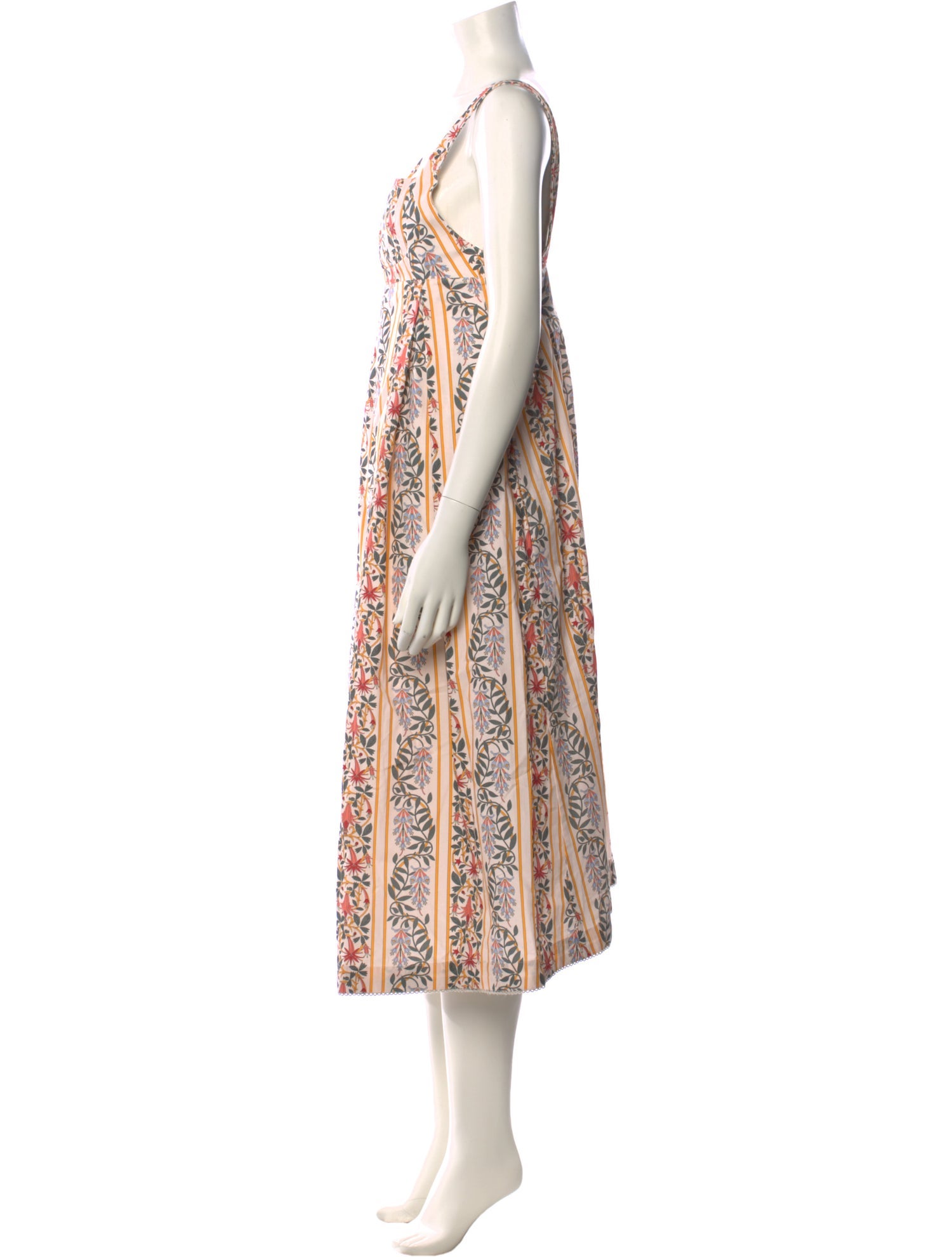 Agua Bendita Floral Print Long Dress