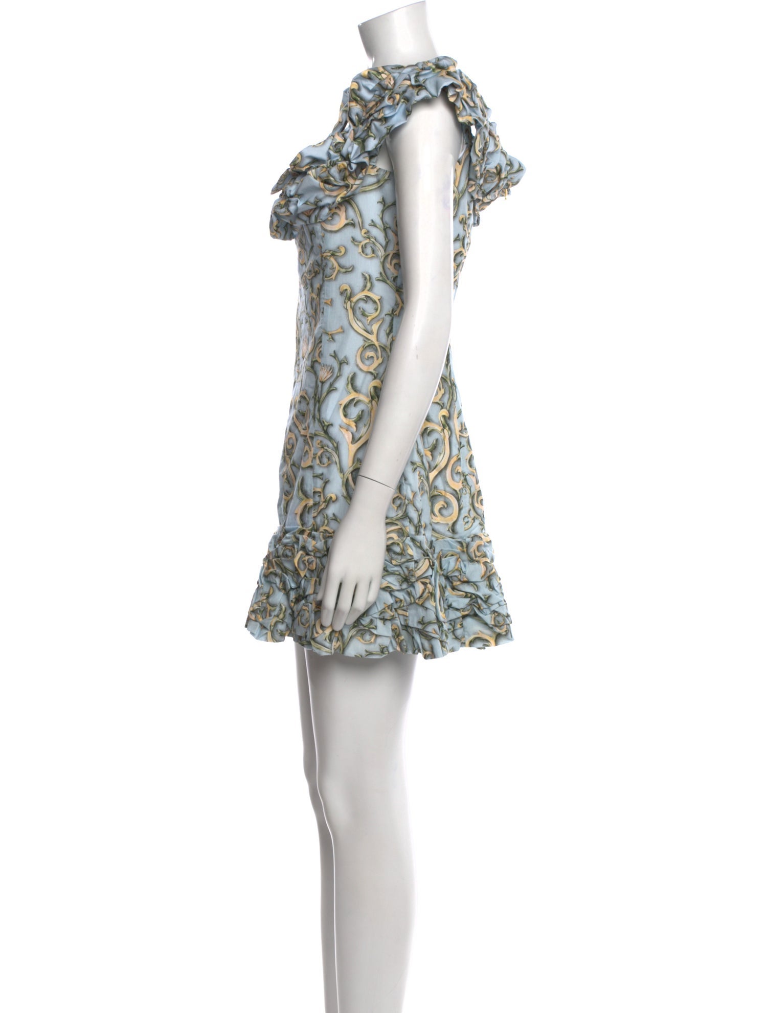 Agua Bendita Floral Print Midi Length Dress w/ Tags