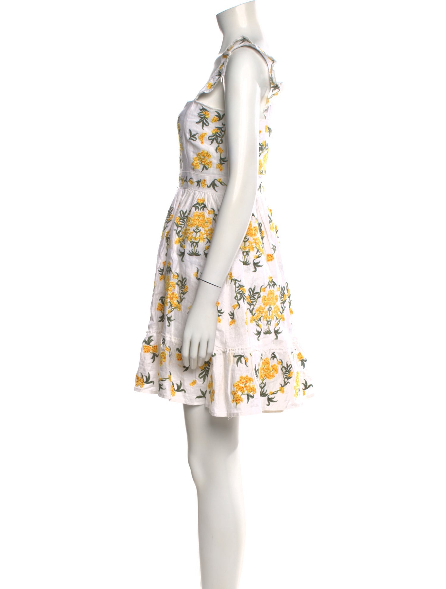 Agua Bendita Linen Mini Dress