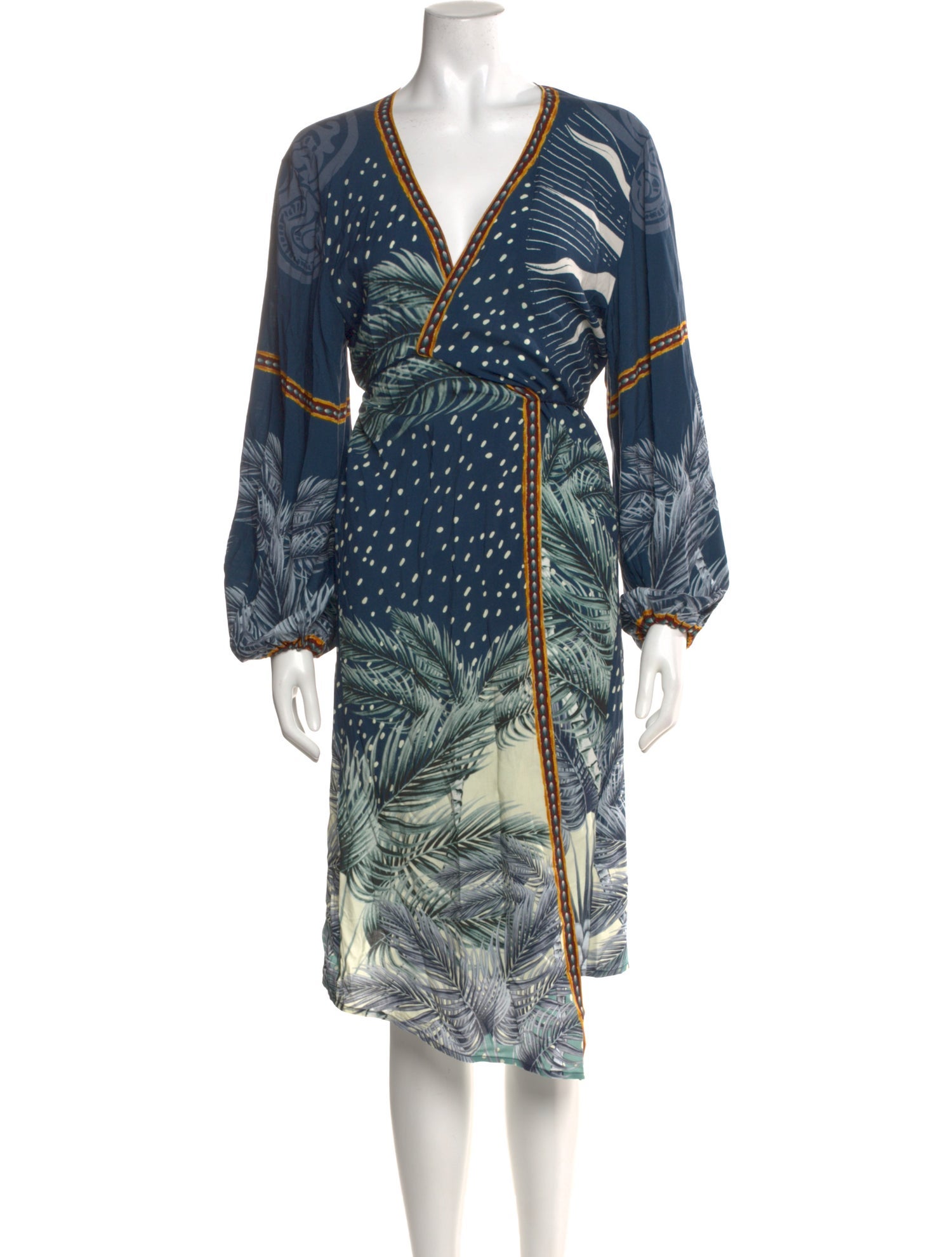 Agua Bendita Printed Midi Length Dress