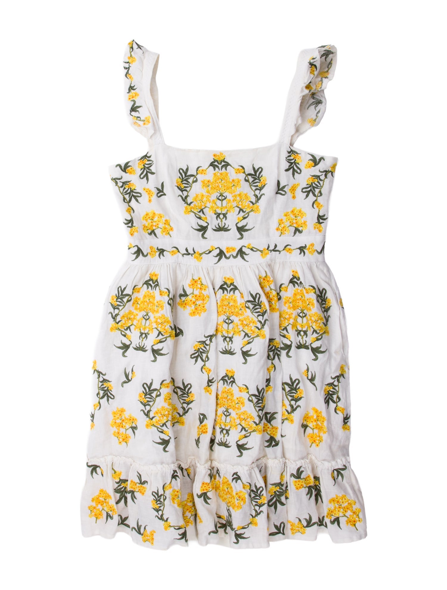 Agua Bendita Linen Mini Dress