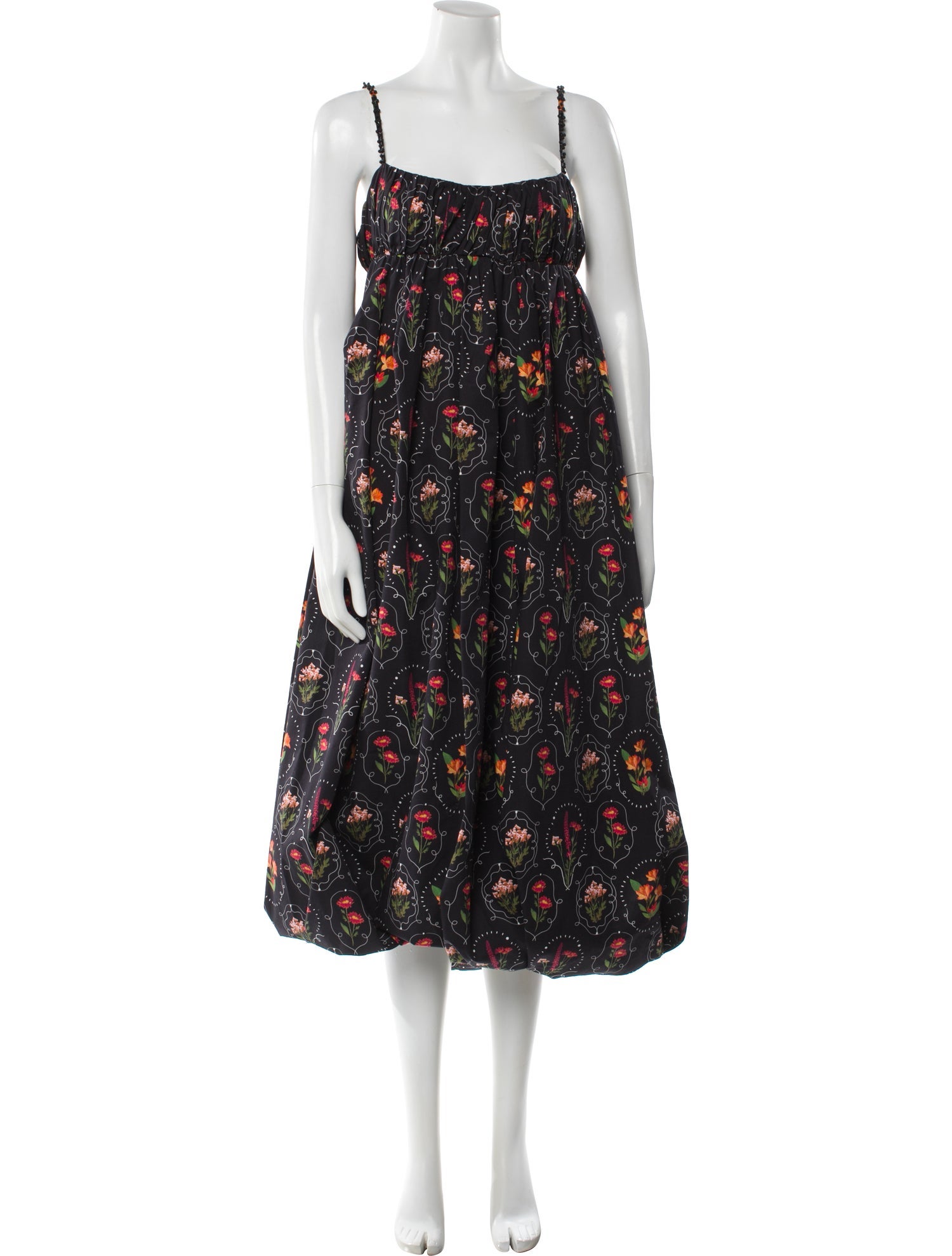 Agua Bendita Floral Print Long Dress