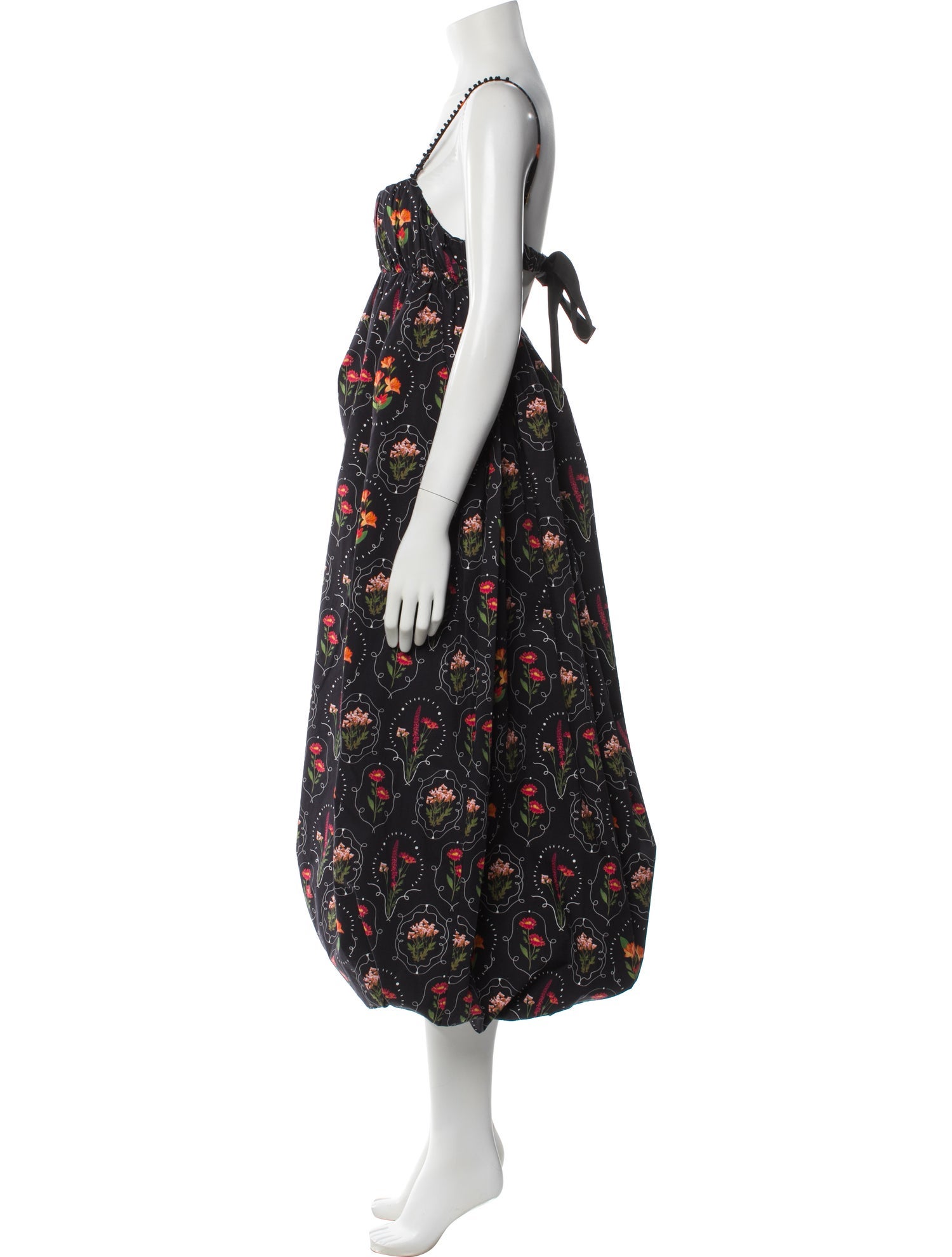 Agua Bendita Floral Print Long Dress