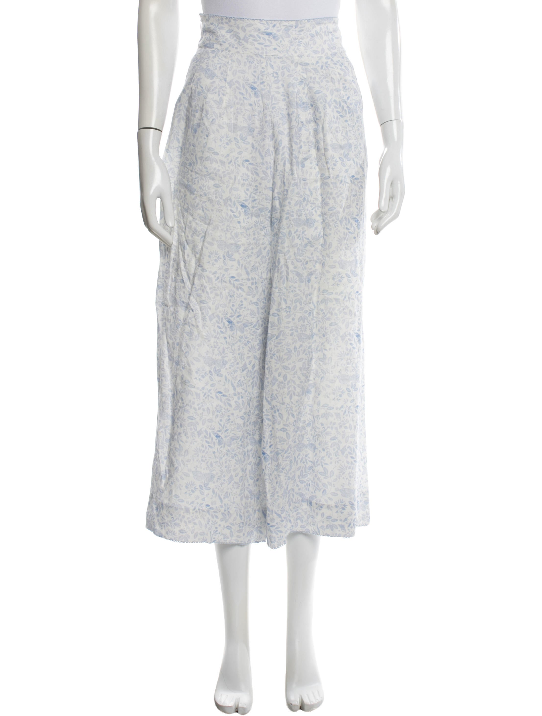 Agua Bendita Printed Wide Leg Pants