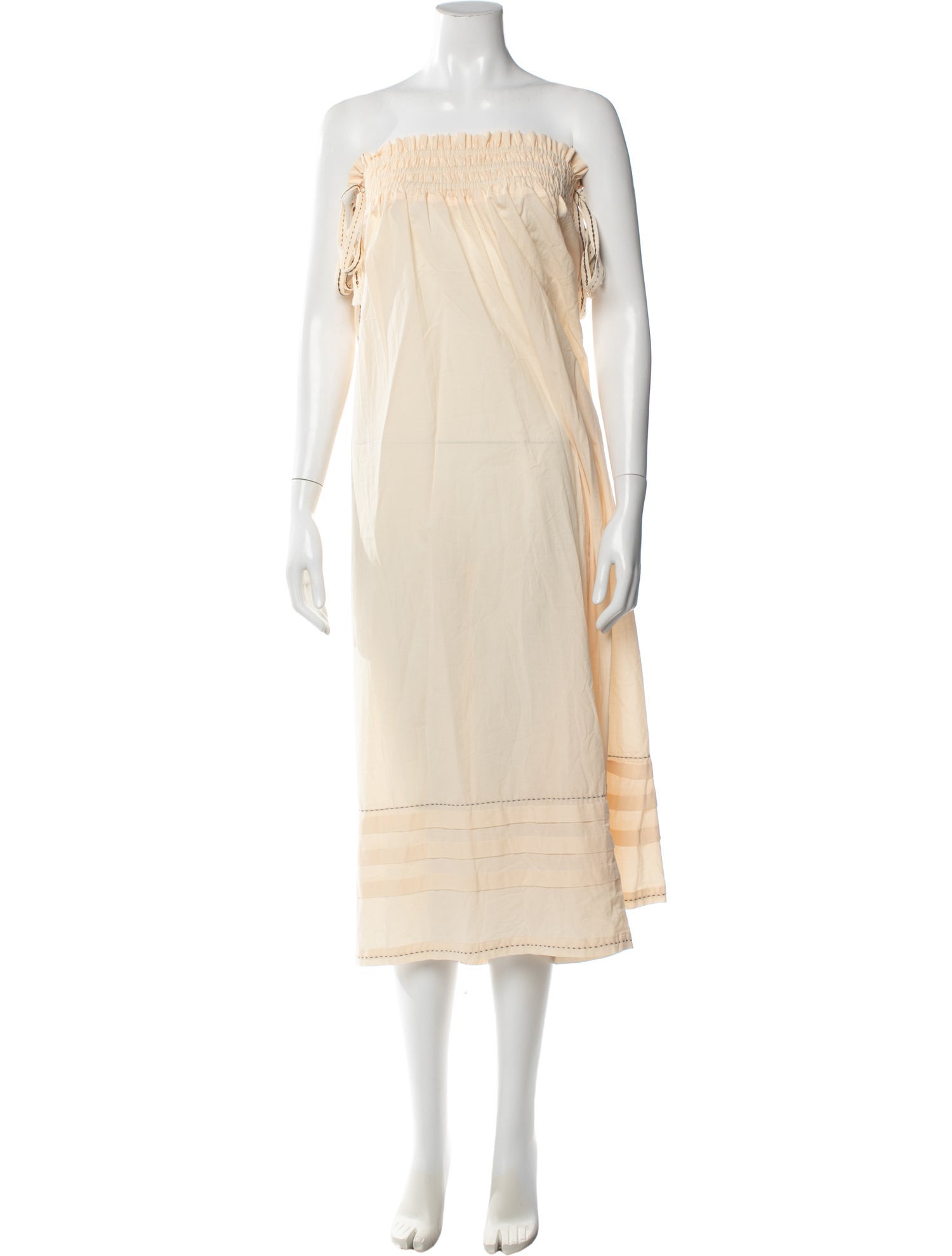 Agua Bendita Strapless Midi Length Dress w/ Tags