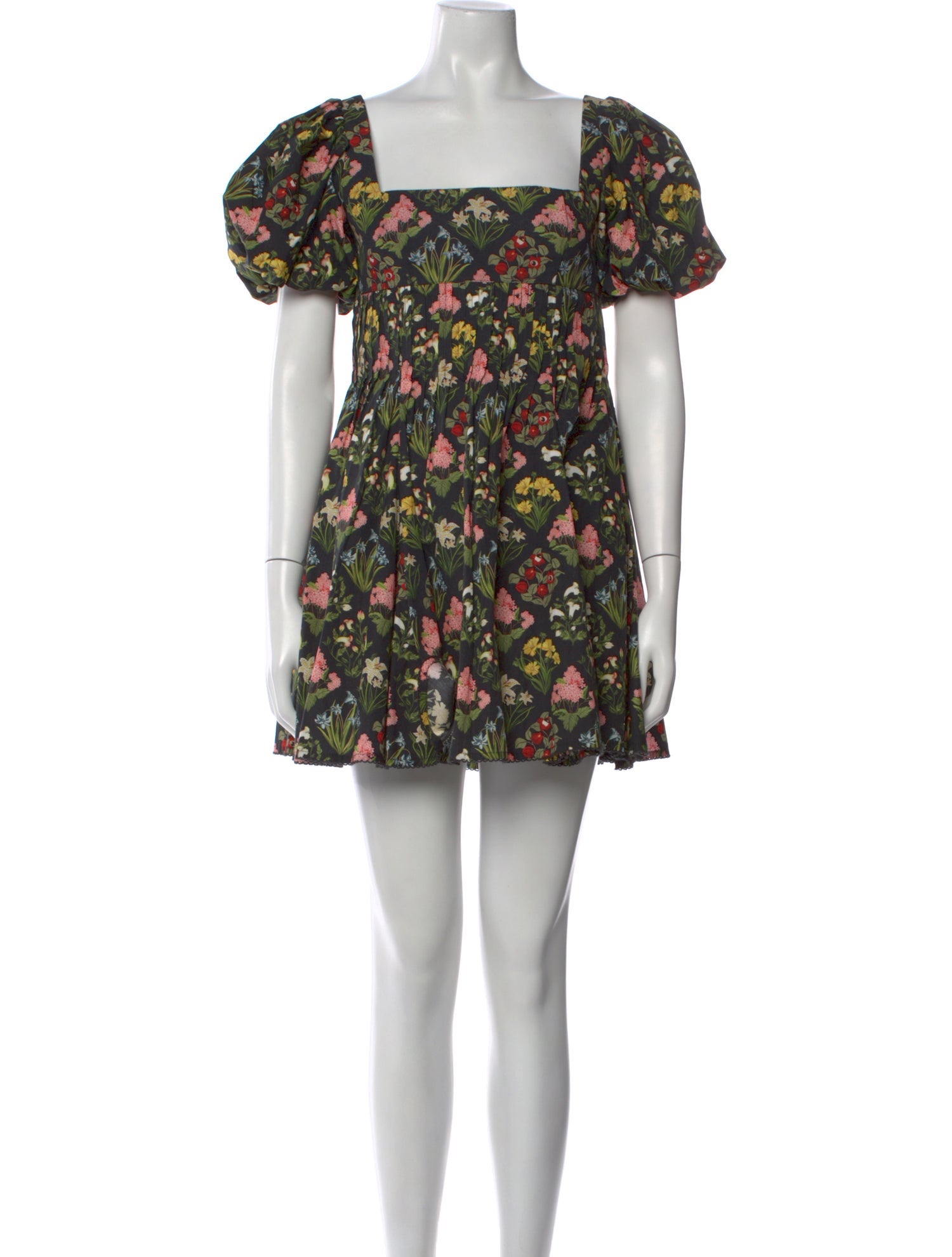 Agua Bendita Floral Print Mini Dress
