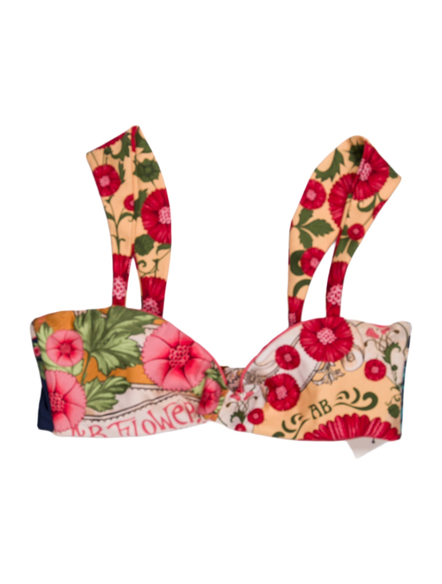 Agua Bendita Floral Print Top w/ Tags