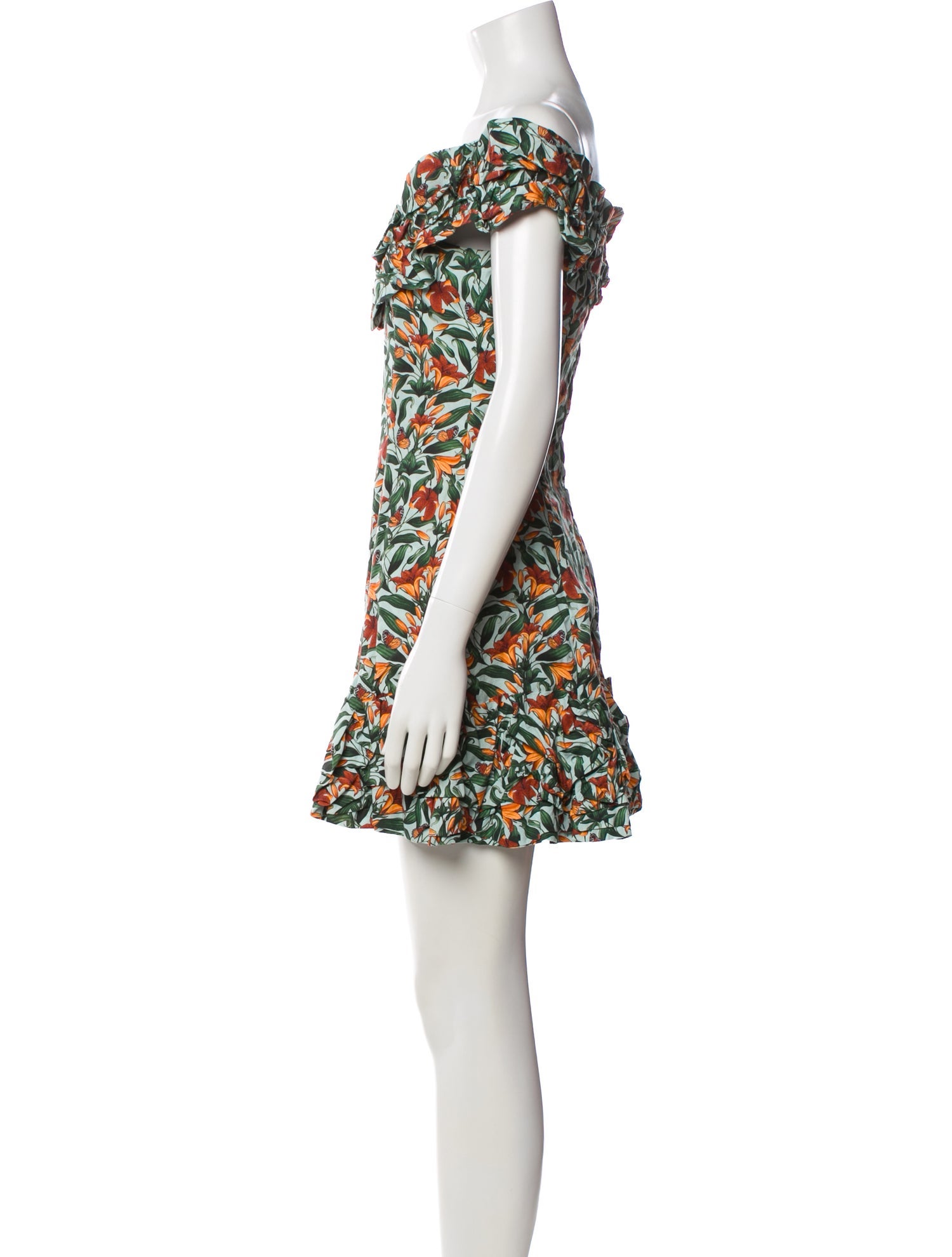 Agua Bendita Printed Mini Dress